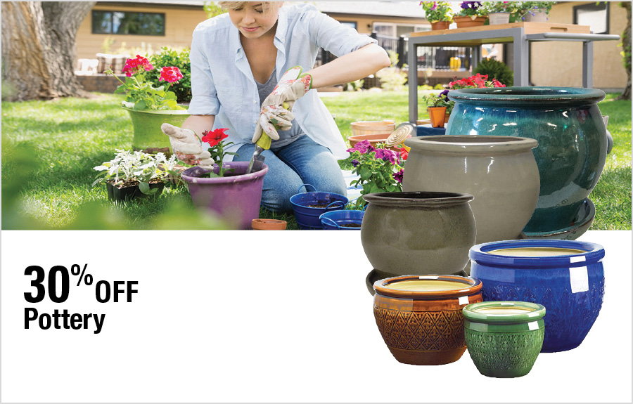 30% Off Pottery